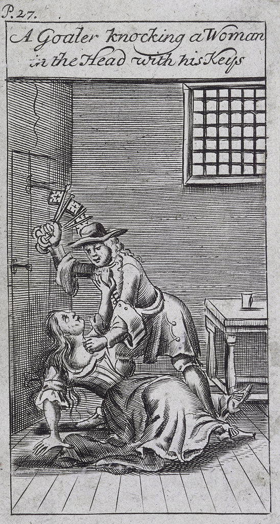 Detail of Fleet Prison, London by Anonymous