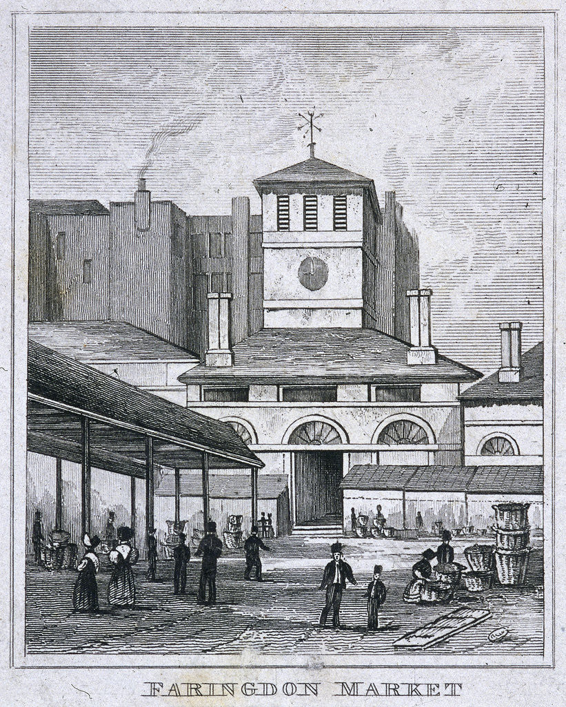 Detail of Farringdon Market, London by Anonymous