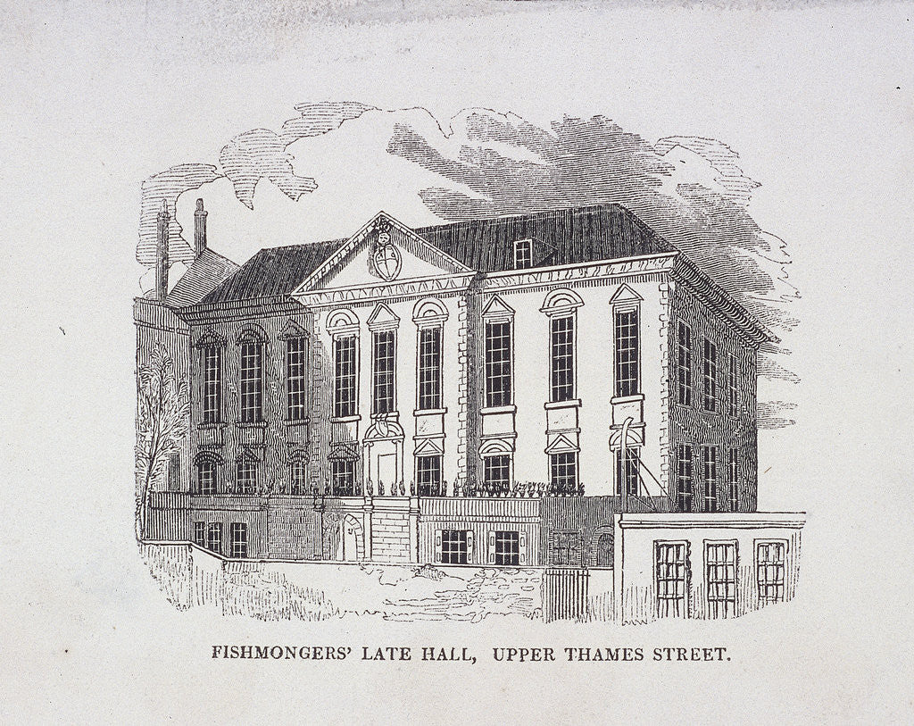 Detail of The Monument and Fish Street Hill, London by Anonymous