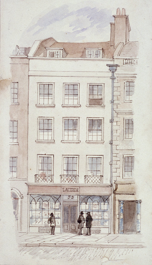 Detail of Laurie's premises, Fleet Street, London by James Findlay