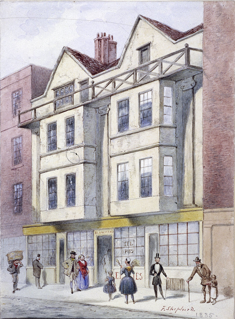 Detail of Fleet Street, London by Frederick Napoleon Shepherd