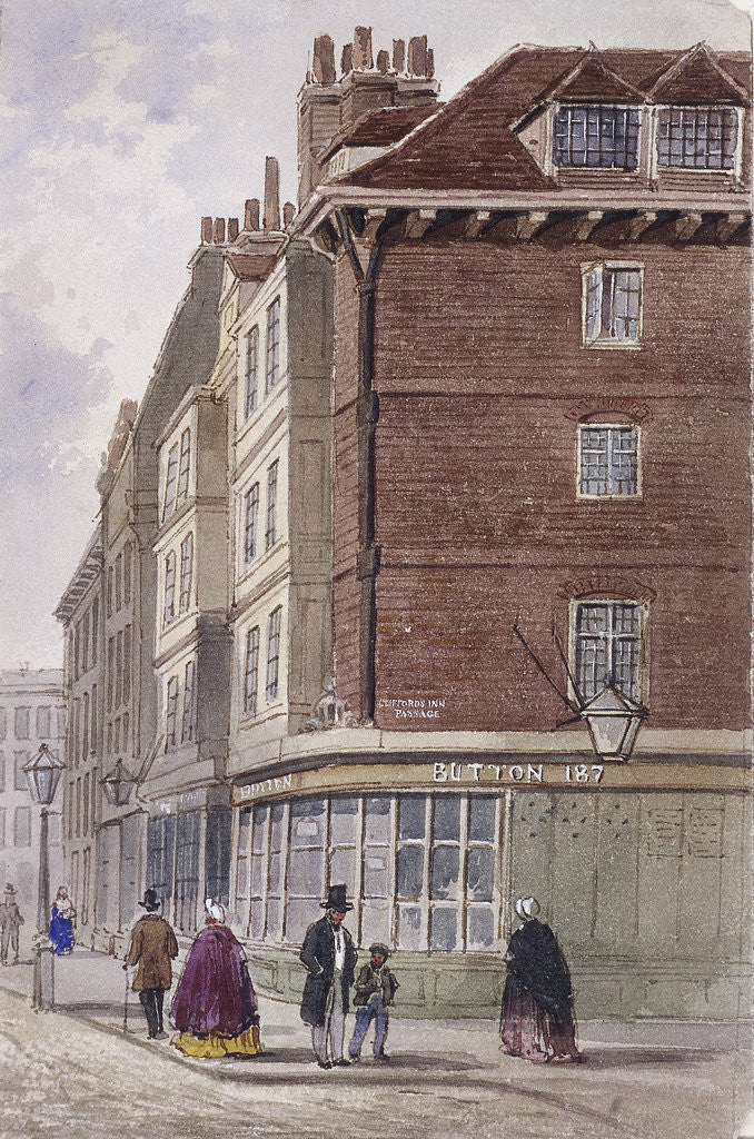 Detail of Fleet Street, London by Frederick Napoleon Shepherd