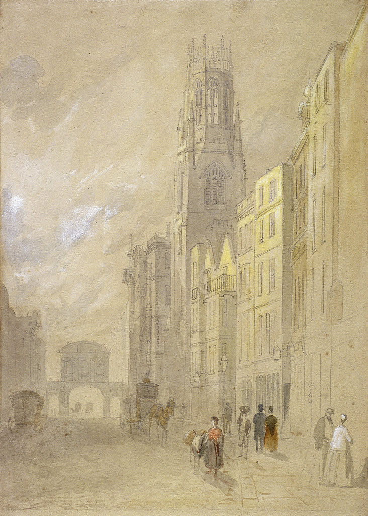 Detail of Fleet Street, London by Anonymous