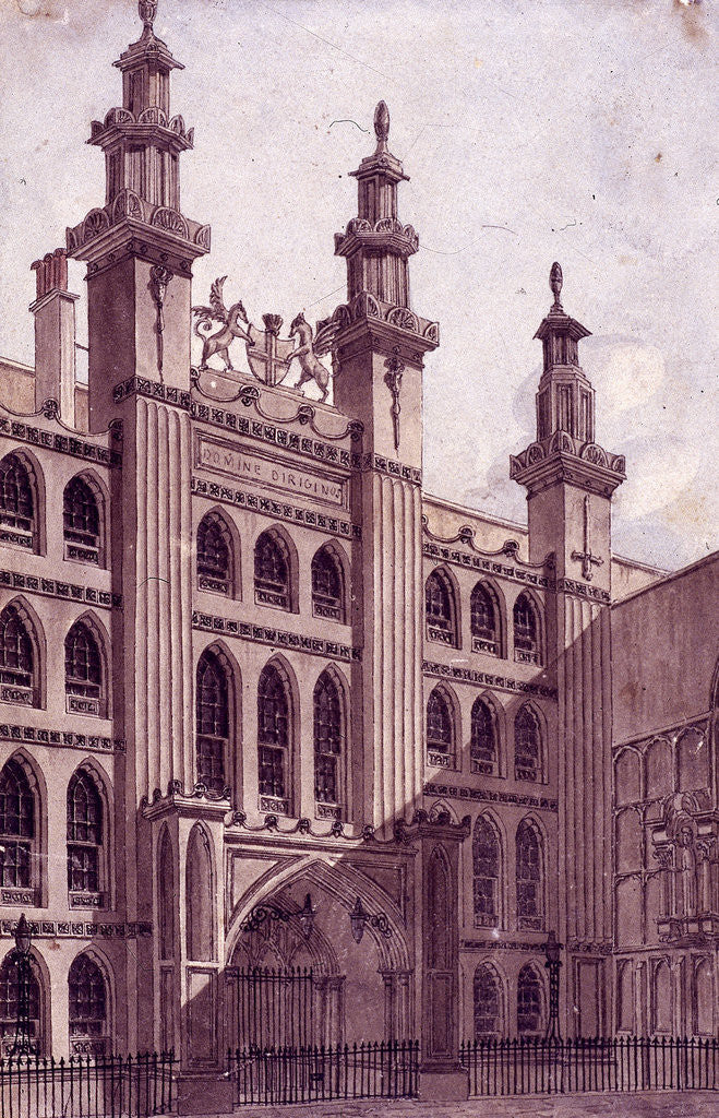 Detail of Guildhall, London by Charles Tomkins
