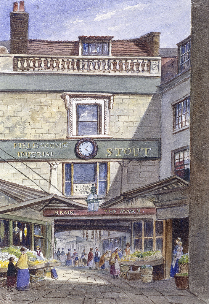 Detail of Swan Inn, Leadenhall Market, London by JT Wilson