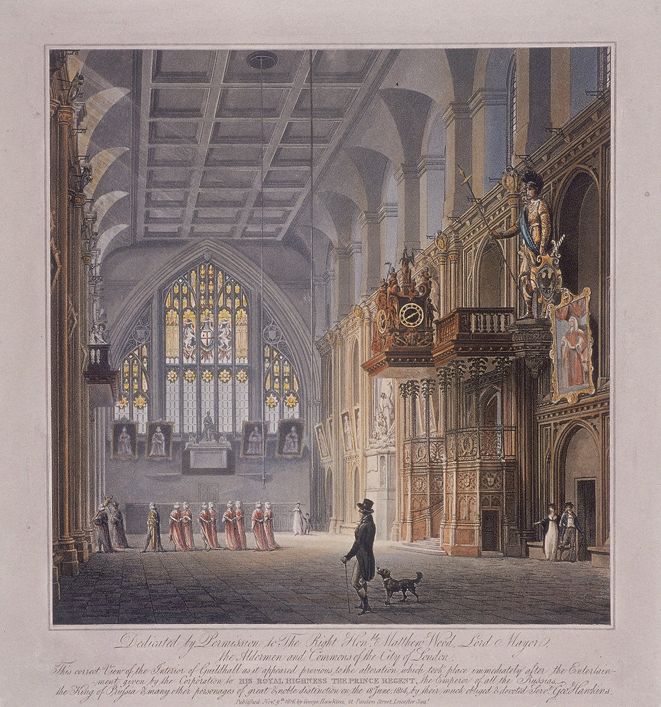 Detail of Guildhall, London by George Hawkins