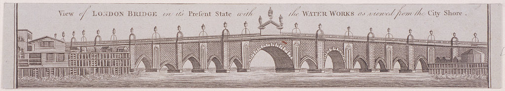 Detail of London Bridge (old), London by Anonymous