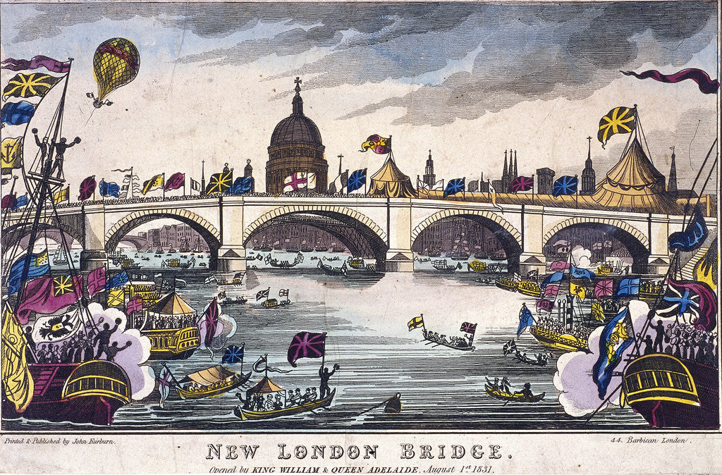 Detail of London Bridge (new), London by Anonymous