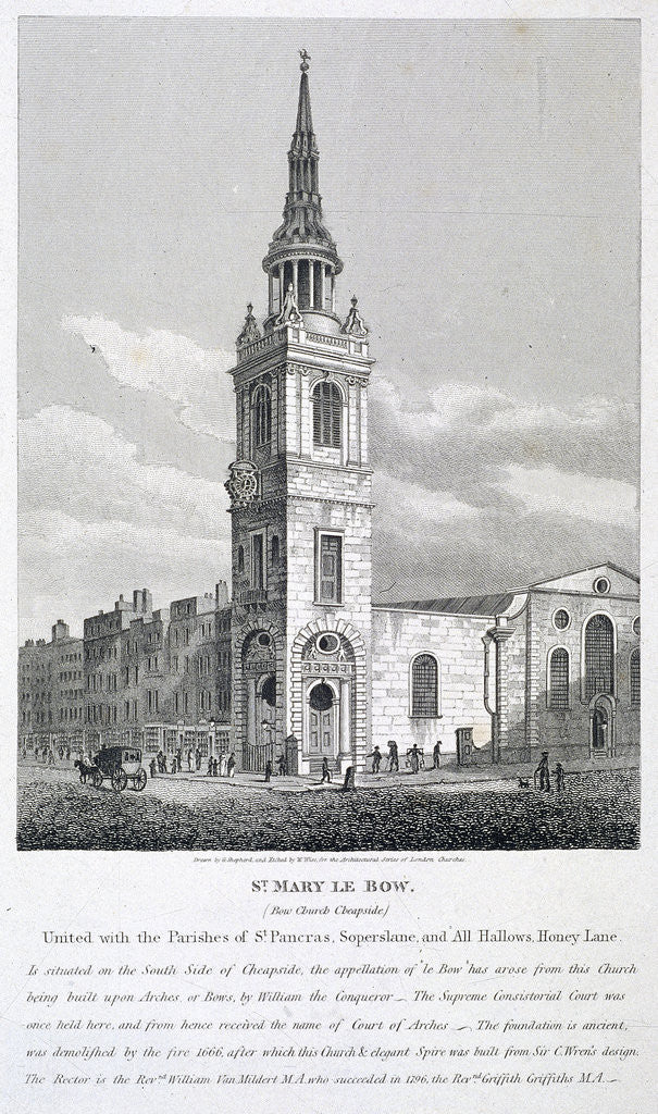 St Mary-le-Bow, London by William Wise