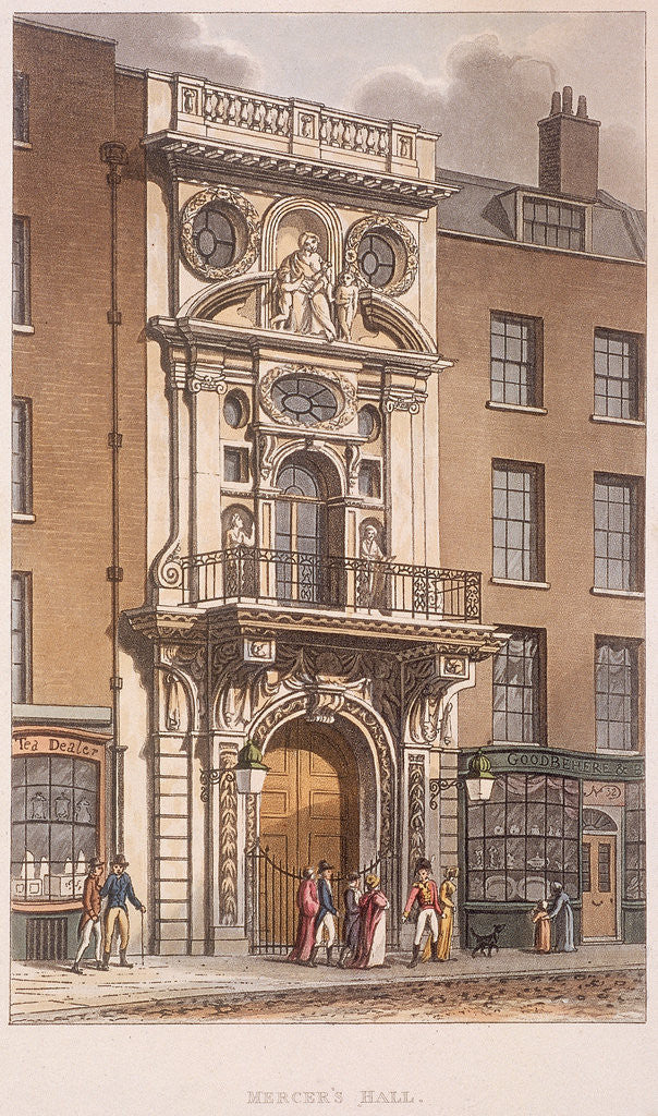 Detail of Mercers' Hall, London by Anonymous