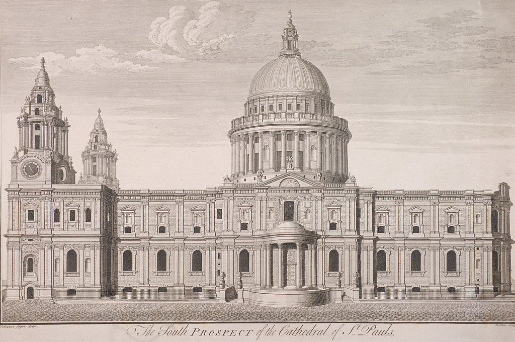 Detail of St Paul's Cathedral (new) exterior by Nathaniel Parr