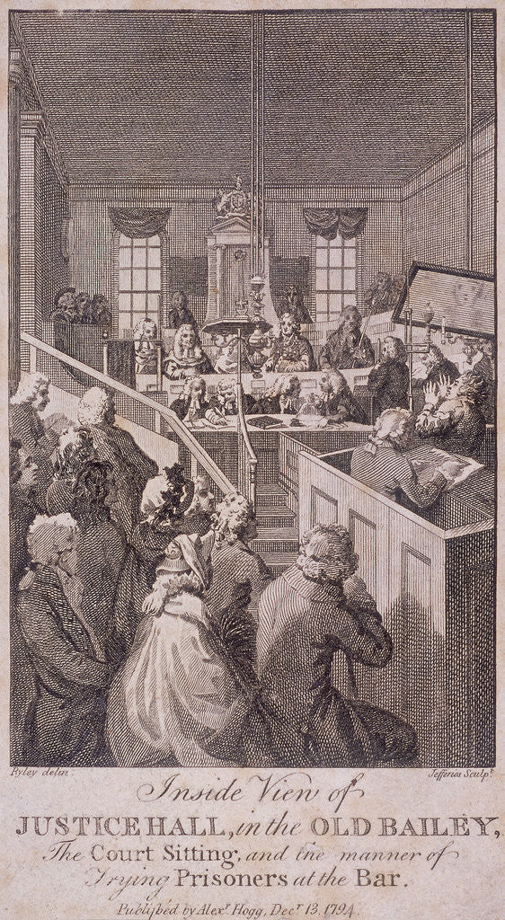 Detail of Old Bailey, Sessions House, London by Jefferies