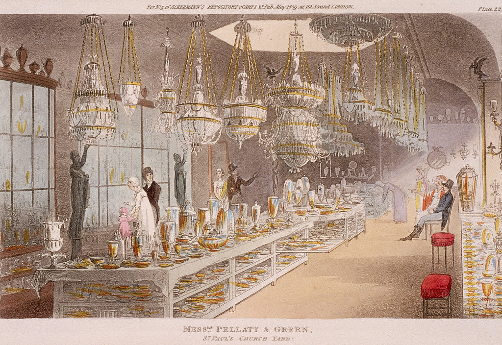 Detail of St Paul's Churchyard, London by Anonymous