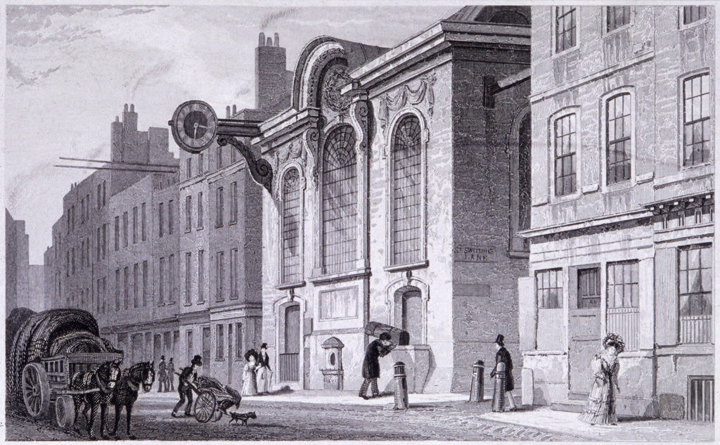 Detail of St Swithin London Stone, London by James Tingle