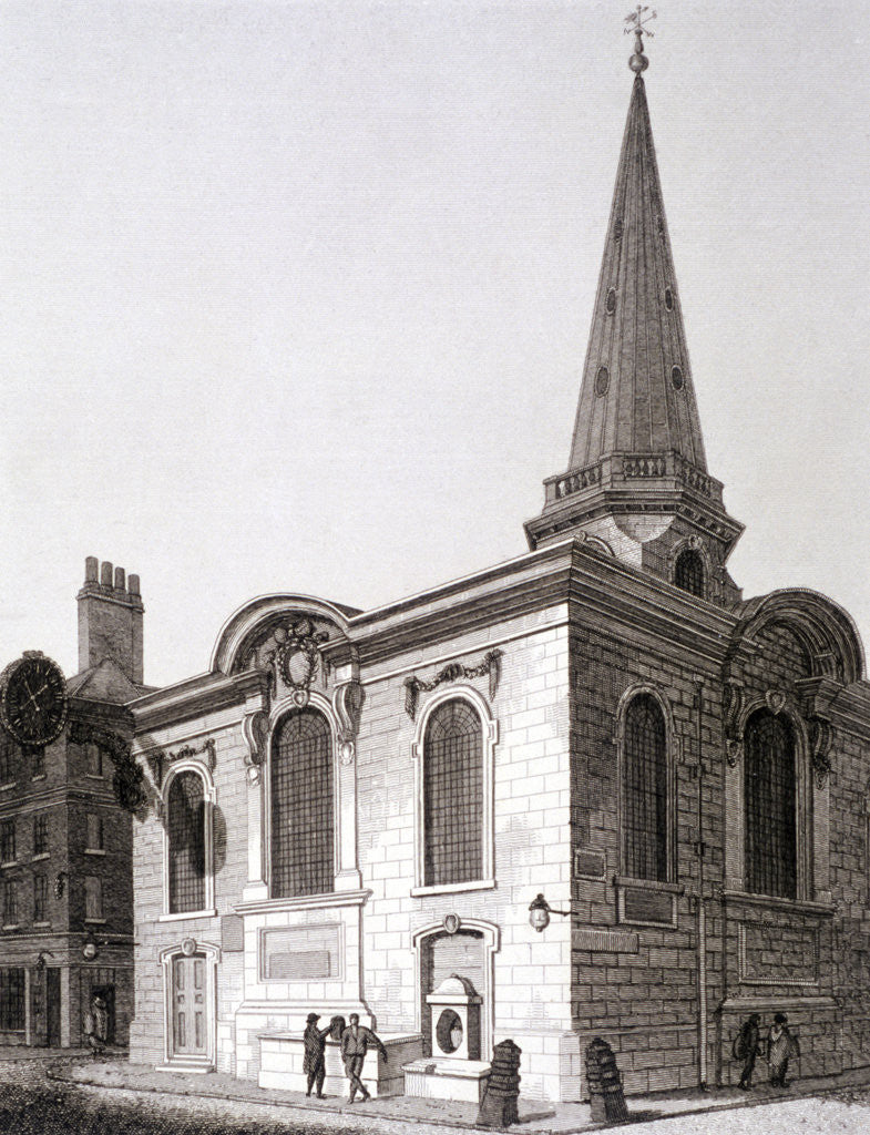 Detail of St Swithin London Stone, London by Joseph Skelton