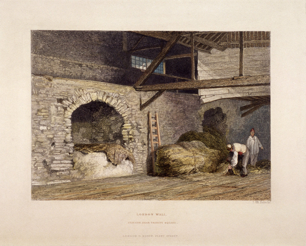 Detail of Trinity Square, London by John Wykeham Archer