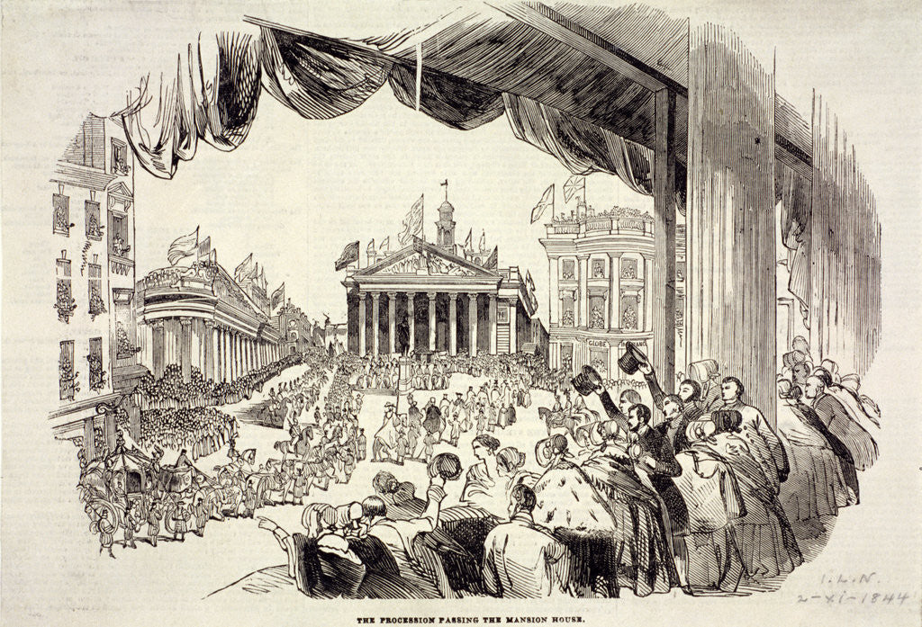 Scene of the Royal Exchange's opening, London by Anonymous