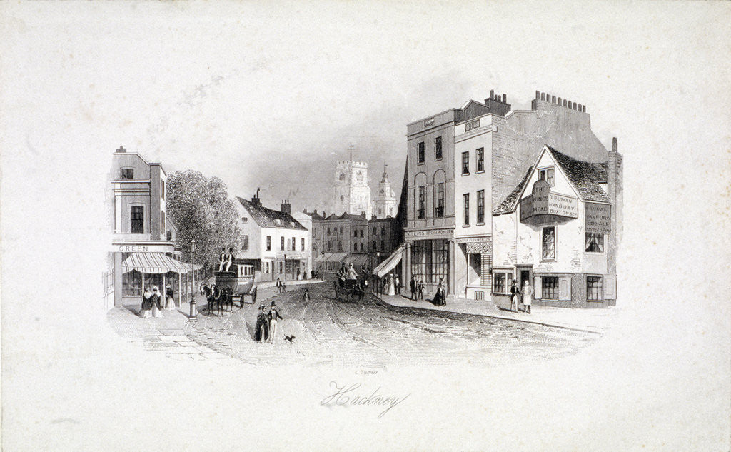 Detail of View of Mare Street, Hackney, London by Anonymous