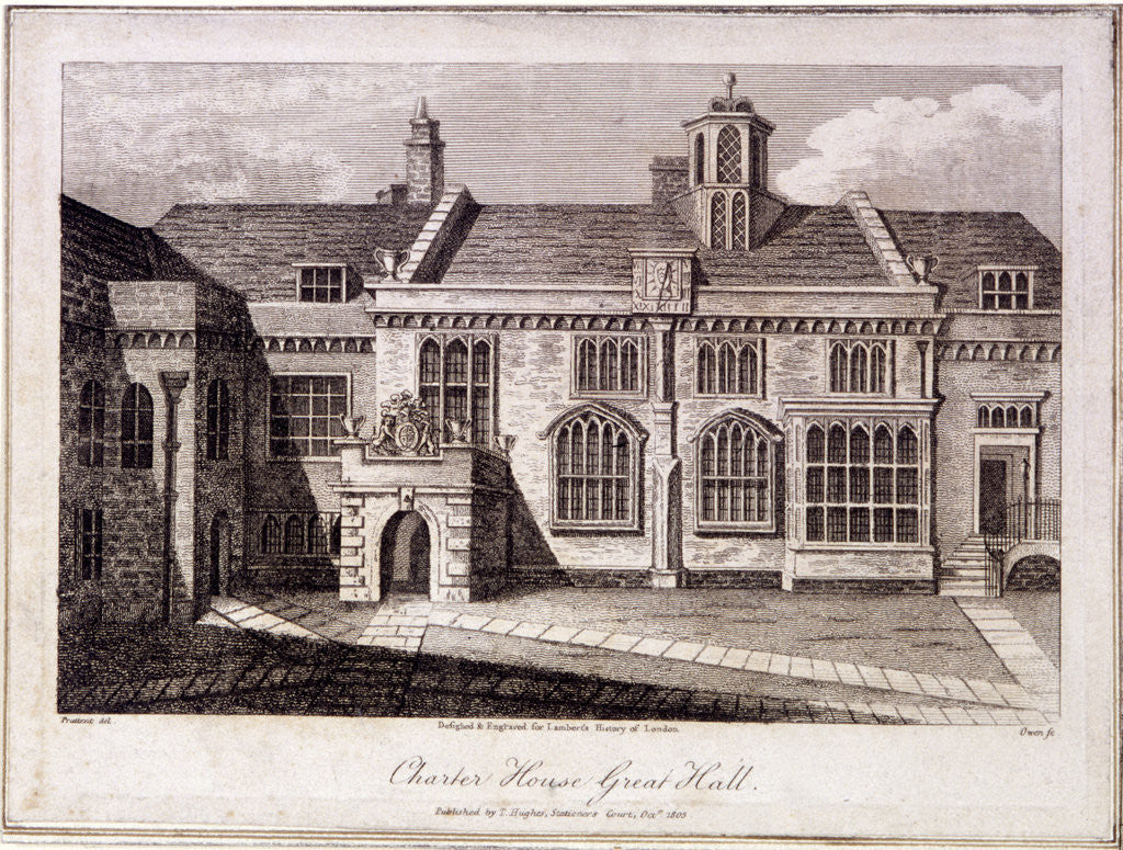 The Great Hall in Charterhouse, Finsbury, London by Samuel Owen