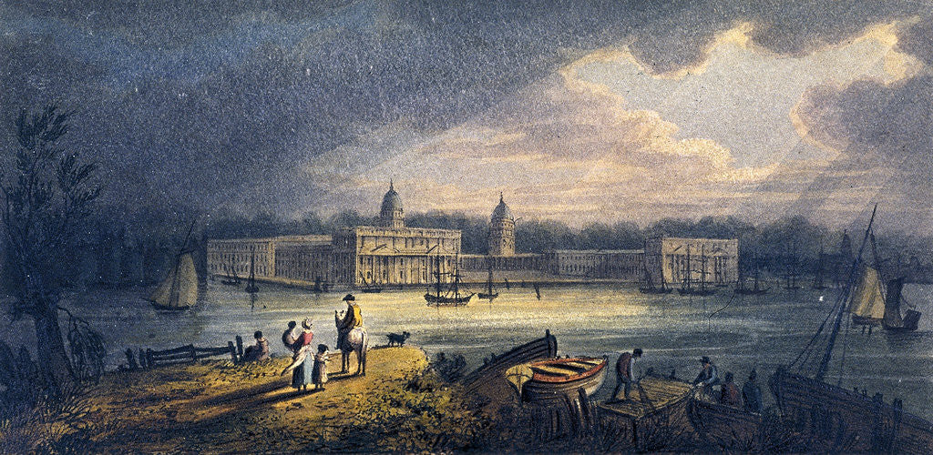 Detail of Greenwich Hospital, Greenwich, London by Anonymous