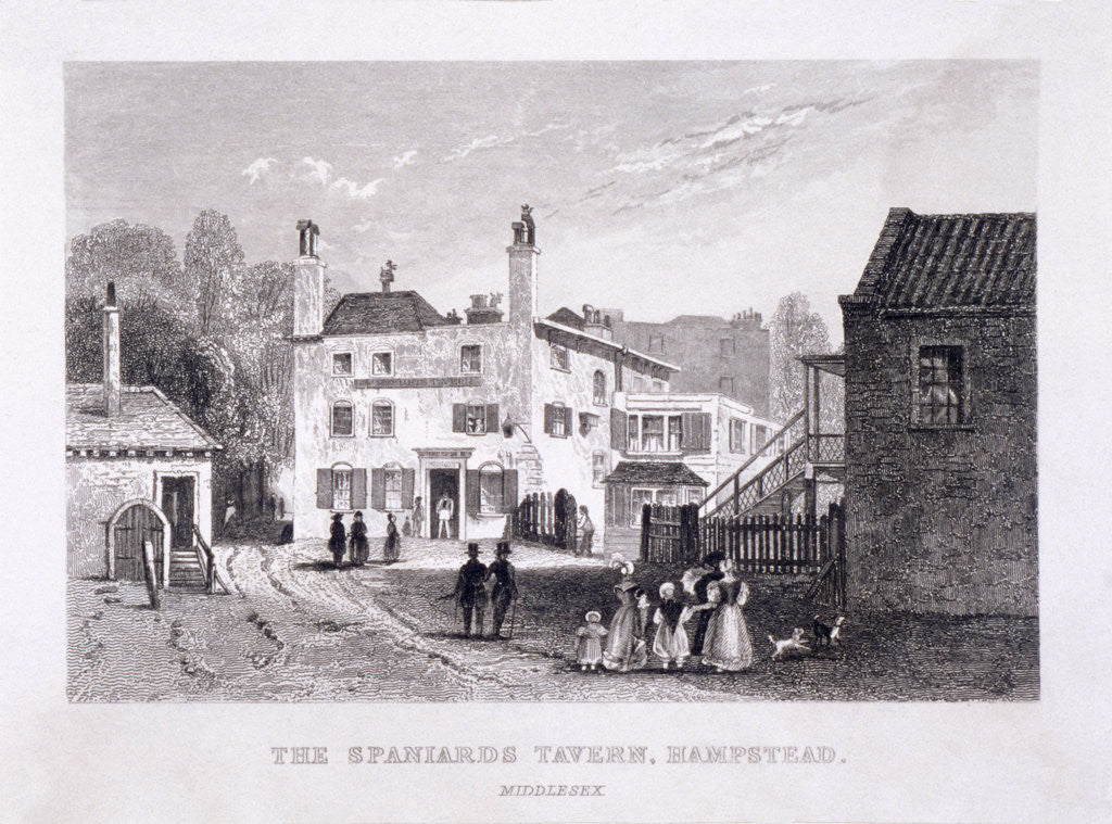Detail of The Spaniards Inn, Hampstead Heath, Hampstead, London by Anonymous
