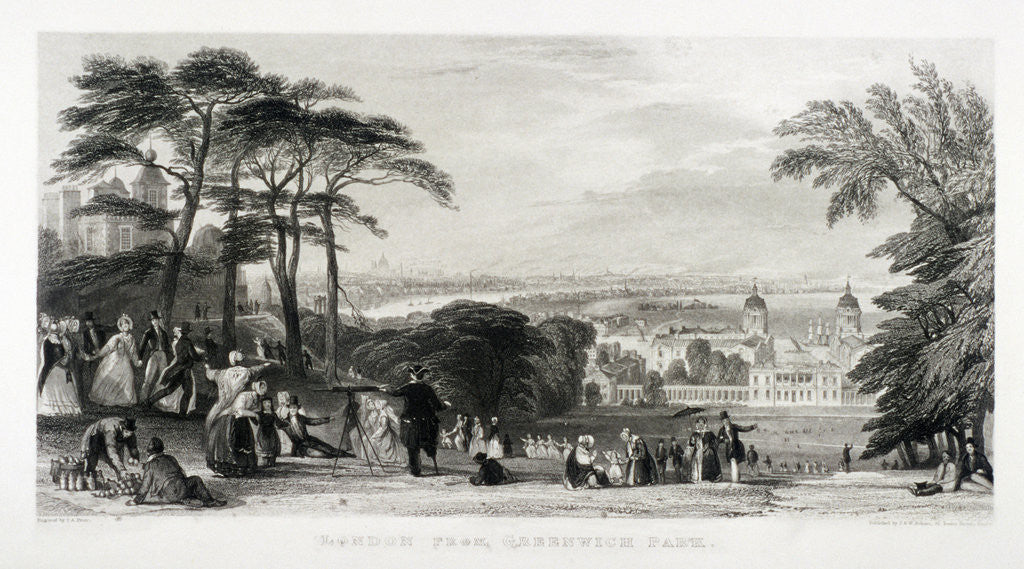 Detail of Greenwich Park, Greenwich, London by Thomas Abiel Prior