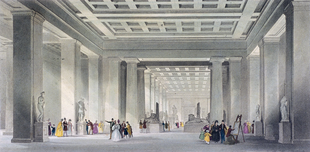 Detail of The Grand Central and Egyptian Saloons, British Museum, Holborn, London by Robert Sands