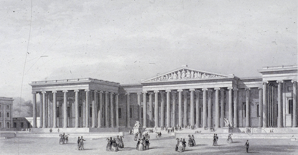Detail of British Museum, Holborn, London by Henry Adlard
