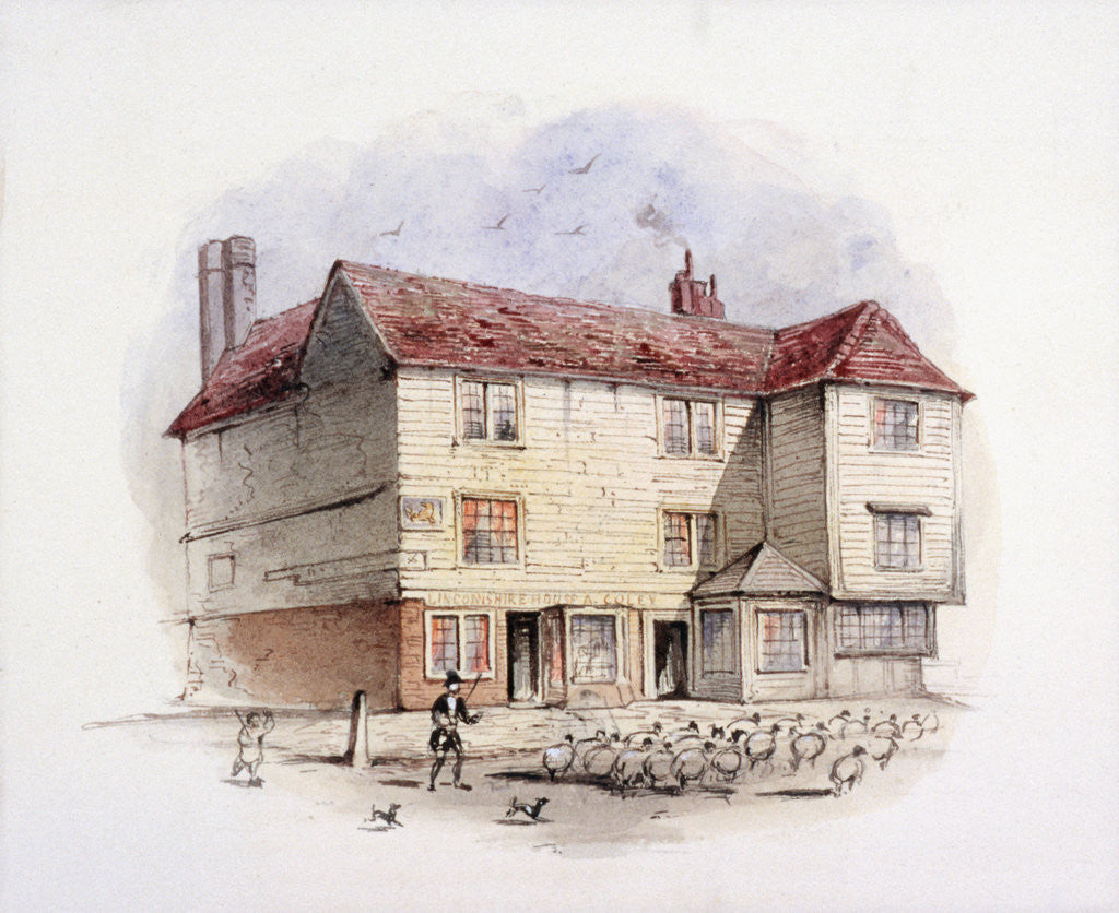 Detail of Islington Green, London by Frederick Napoleon Shepherd