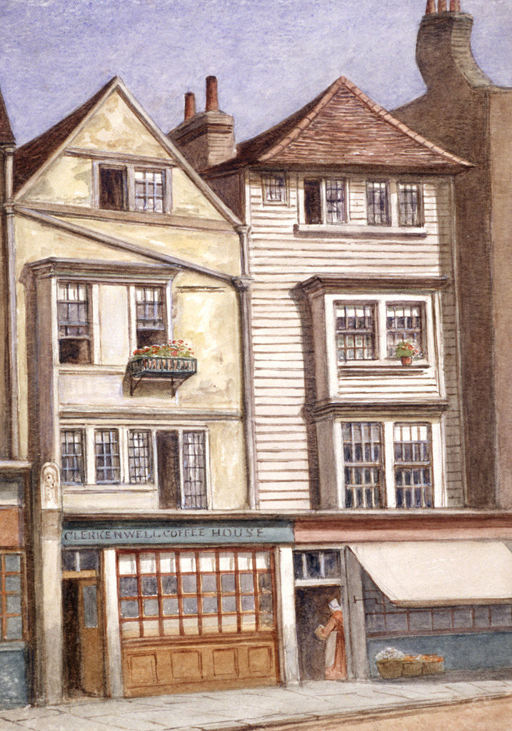 Detail of Clerkenwell Coffee House, Clerkenwell Green, Finsbury, London by JT Wilson