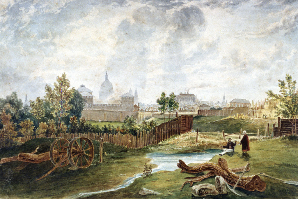 Detail of Pentonville, Islington, London by George Hollis