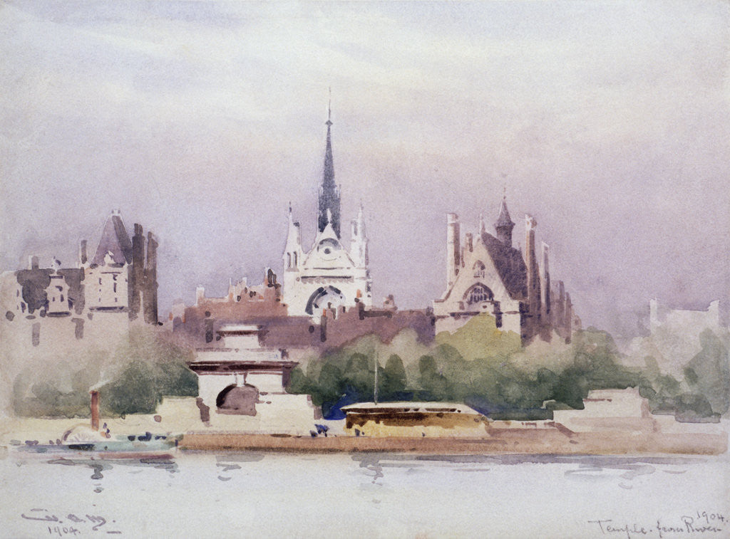 Detail of Temple from the River by William Alister Macdonald