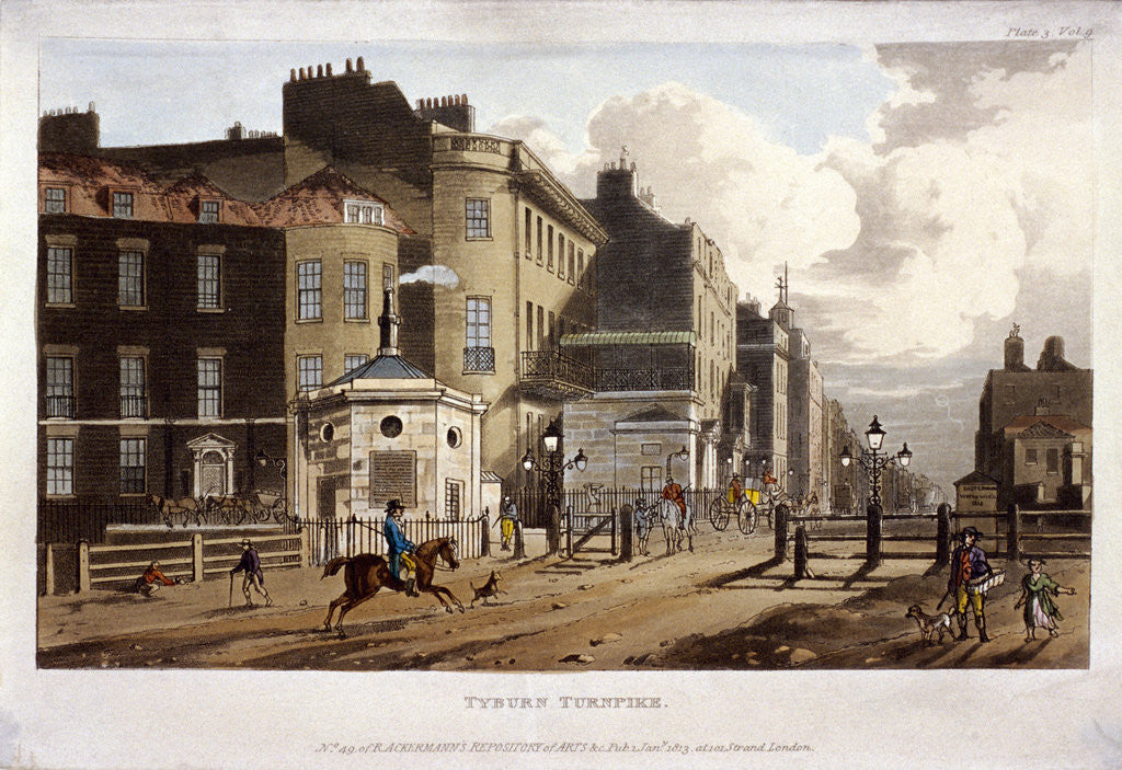 Detail of Tyburn, Paddington, London by Anonymous