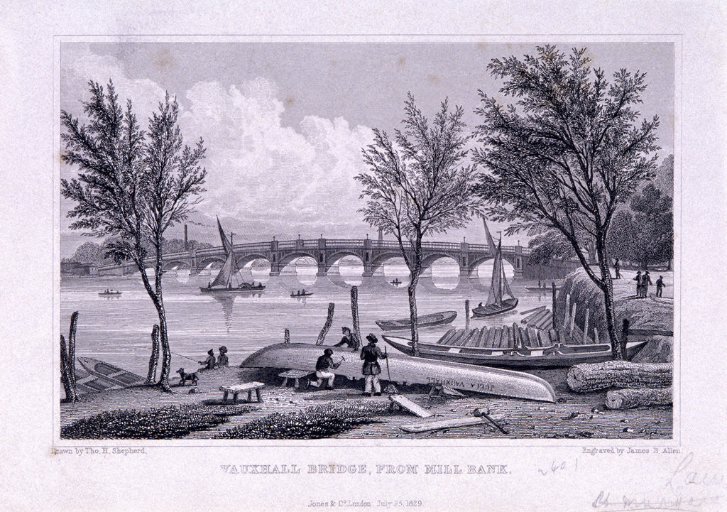 Detail of Vauxhall Bridge, Lambeth, London by James B Allen