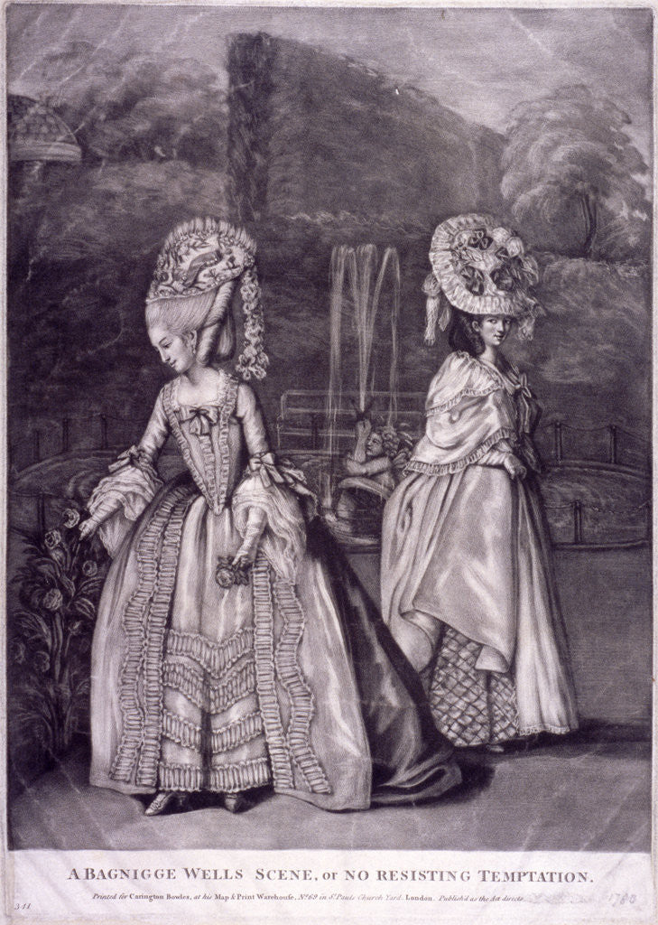 Detail of Bagnigge Wells, St Pancras, London by Anonymous