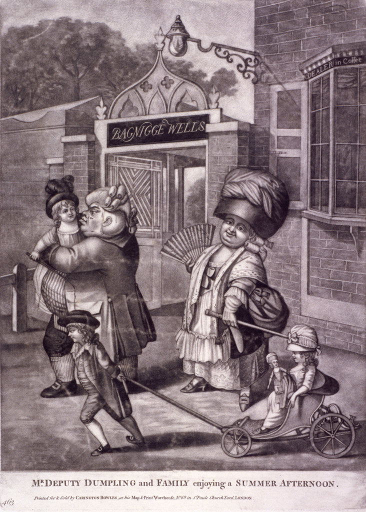 Detail of Bagnigge Wells, St Pancras, London by Anonymous