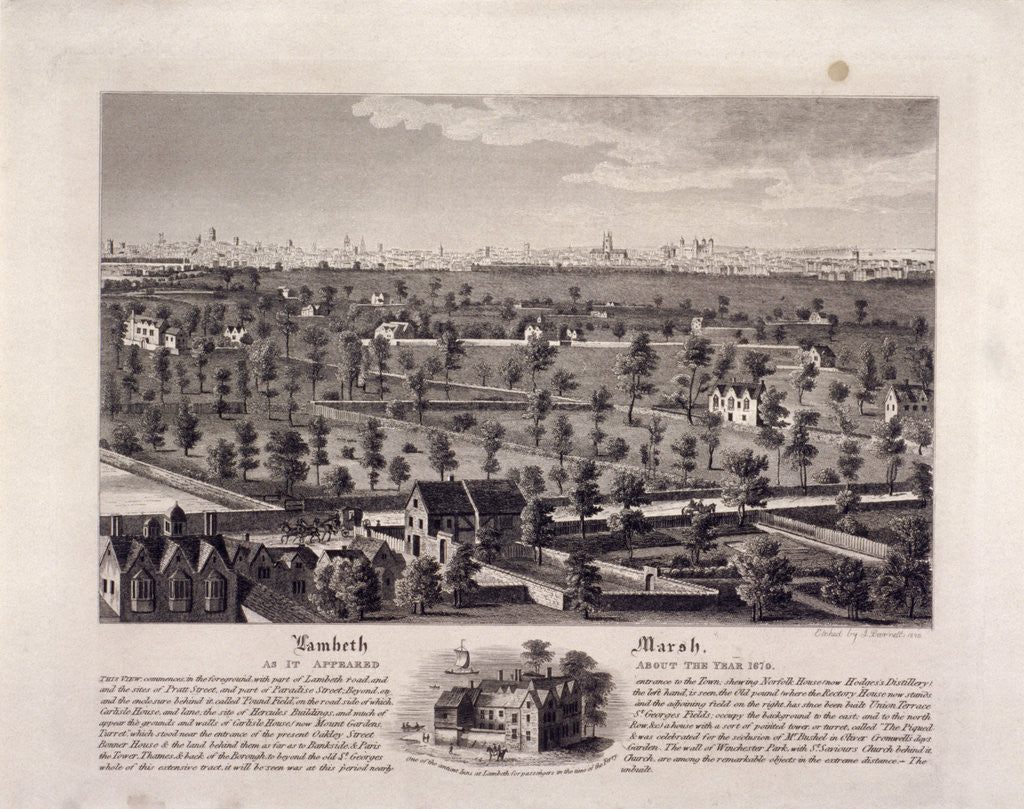 Detail of Lambeth Marsh, Lambeth, London by I Barnett