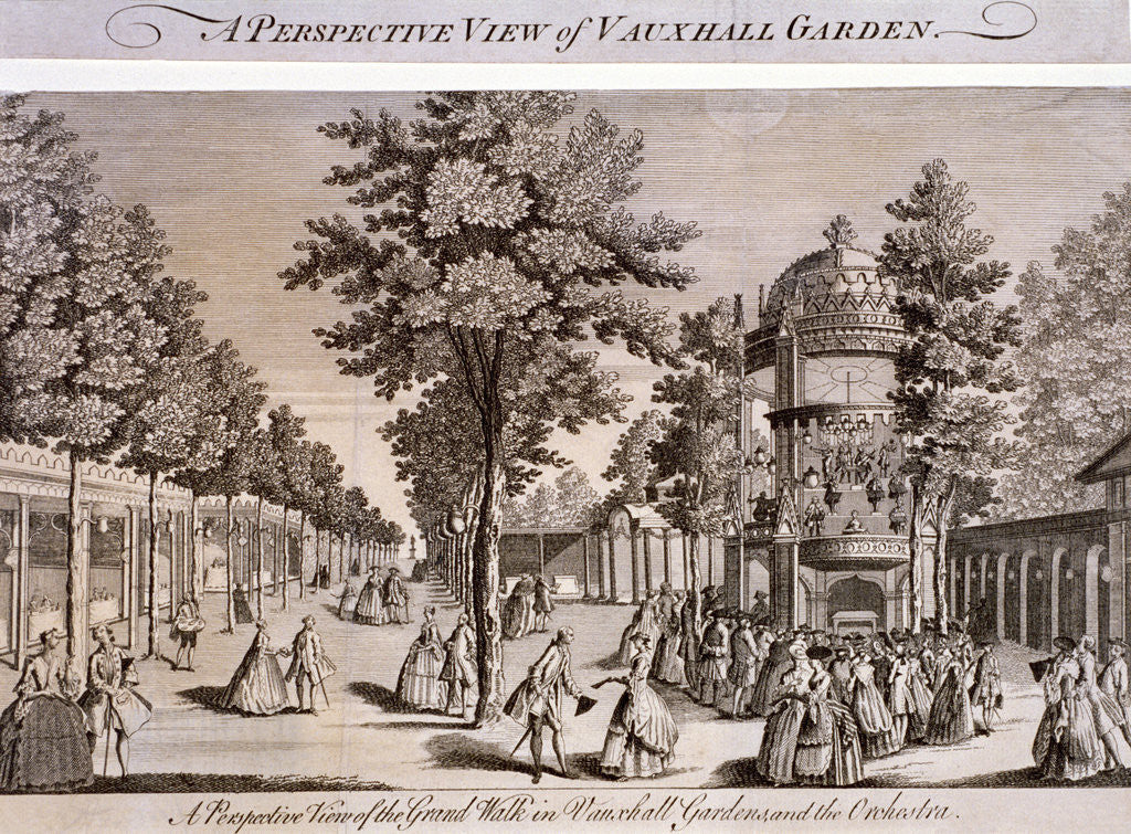 Detail of Vauxhall Gardens, Lambeth, London by Anonymous