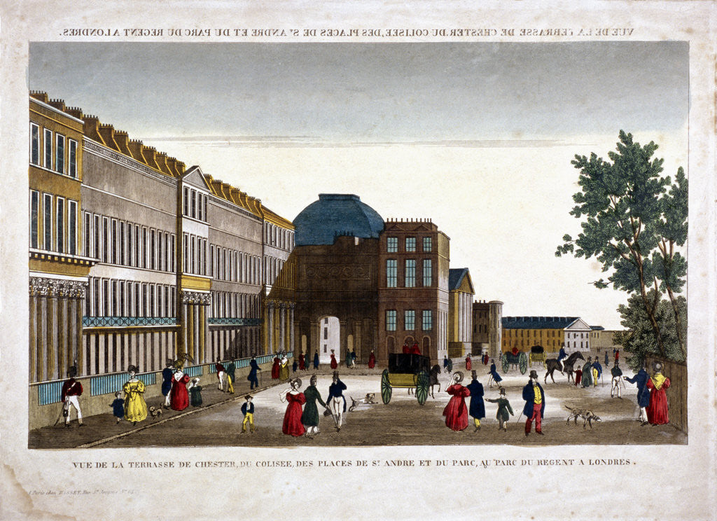 Detail of Chester Terrace, St Marylebone, London by Anonymous