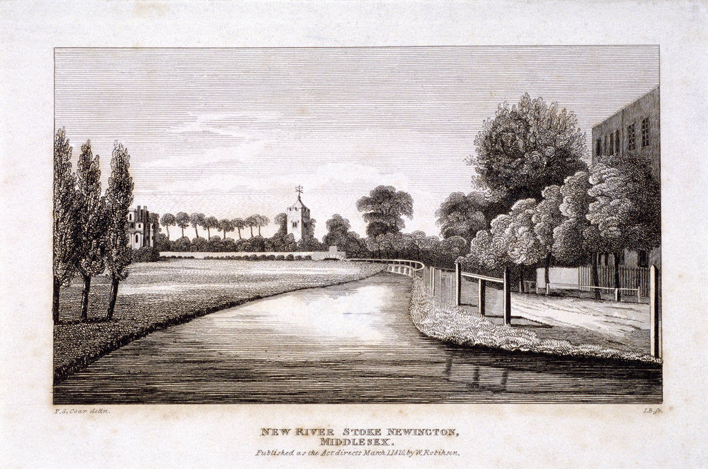 Detail of New River, Stoke Newington, London by JB