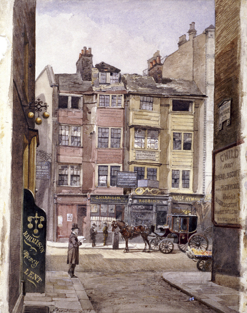 Detail of Aldersgate Street, London by John Crowther