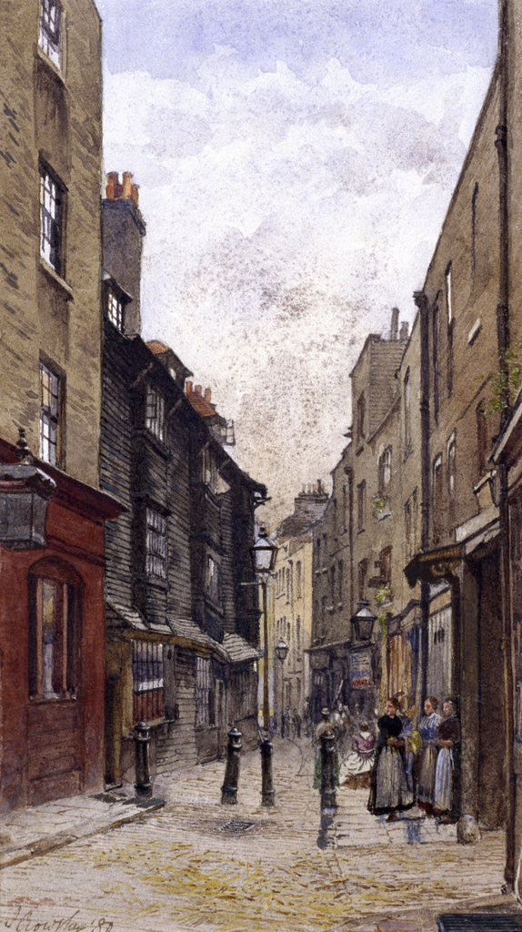 Detail of Peter's Lane, Clerkenwell, London by John Crowther