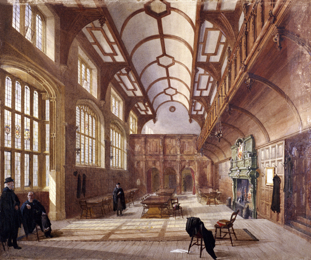 Detail of Interior of Charterhouse, London by John Crowther