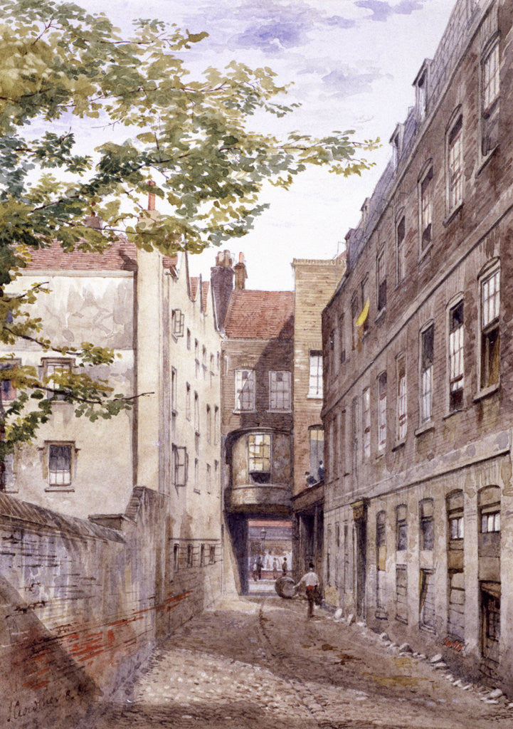 Detail of White Horse Inn, Fetter Lane, London by John Crowther