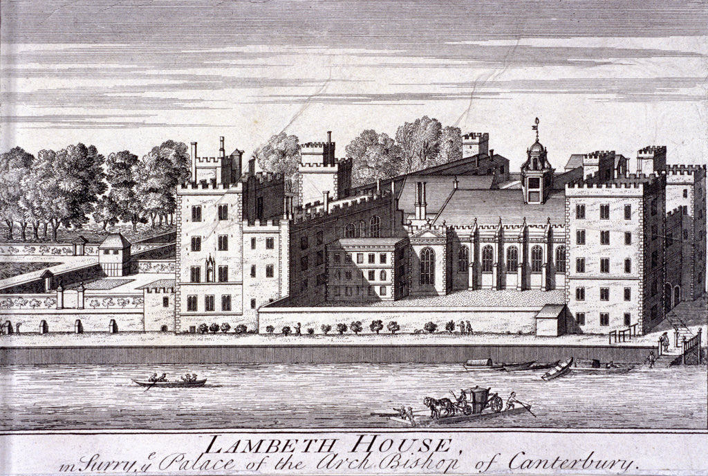 Detail of Lambeth Palace, London by Anonymous