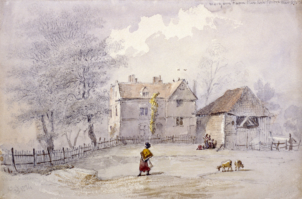 Detail of Morgan's Farm, Kentish Town, London by George Shepheard