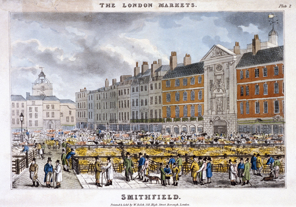 Smithfield Market, West Smithfield, London by Anonymous