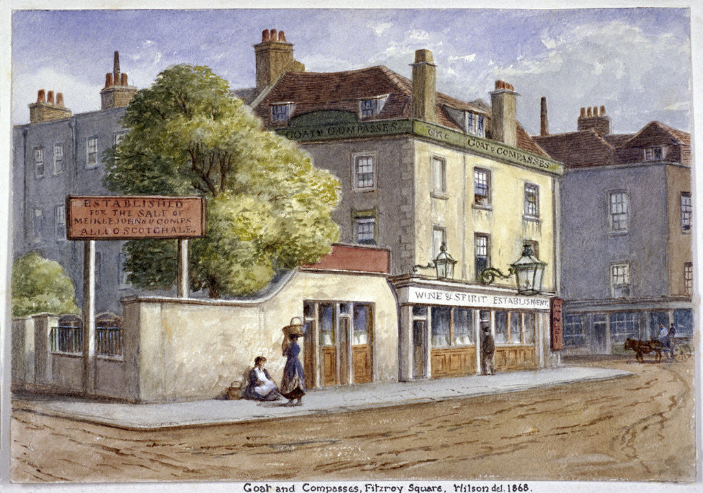 Old Goat and Compasses Inn, Marylebone Road, London by JT Wilson