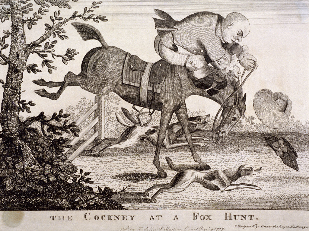 Detail of A Cockney at a Fox Hunt by Anonymous