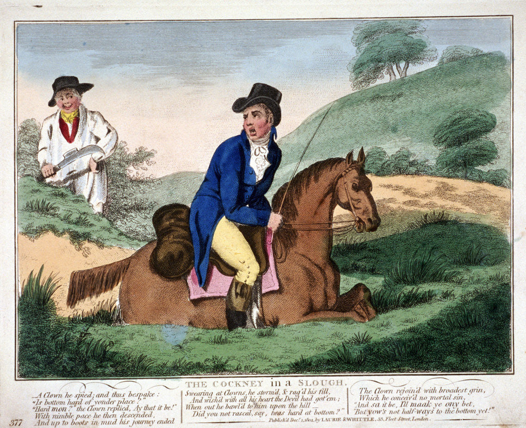 Detail of The Cockney in a Slough by Anonymous